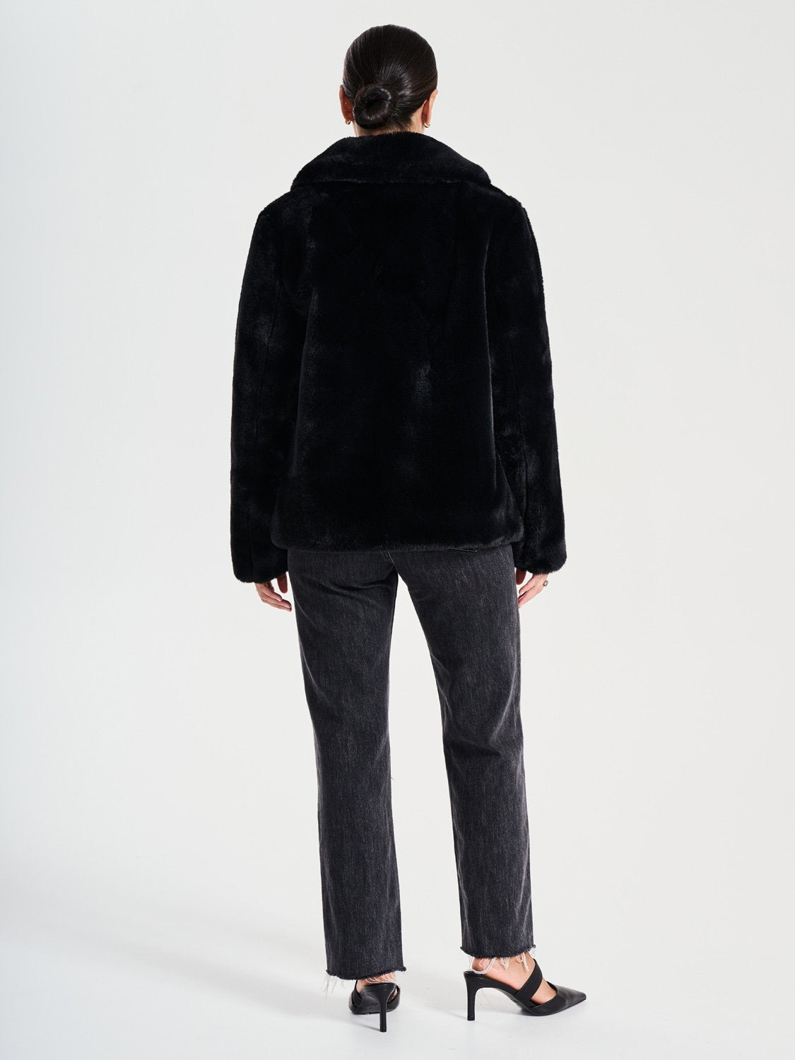 Marni Faux Fur Jacket | Black