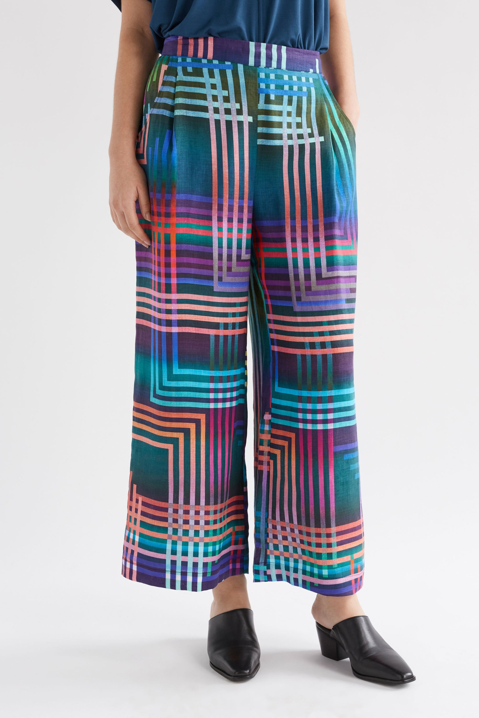 Ilona Navy Ligheten Print Pant