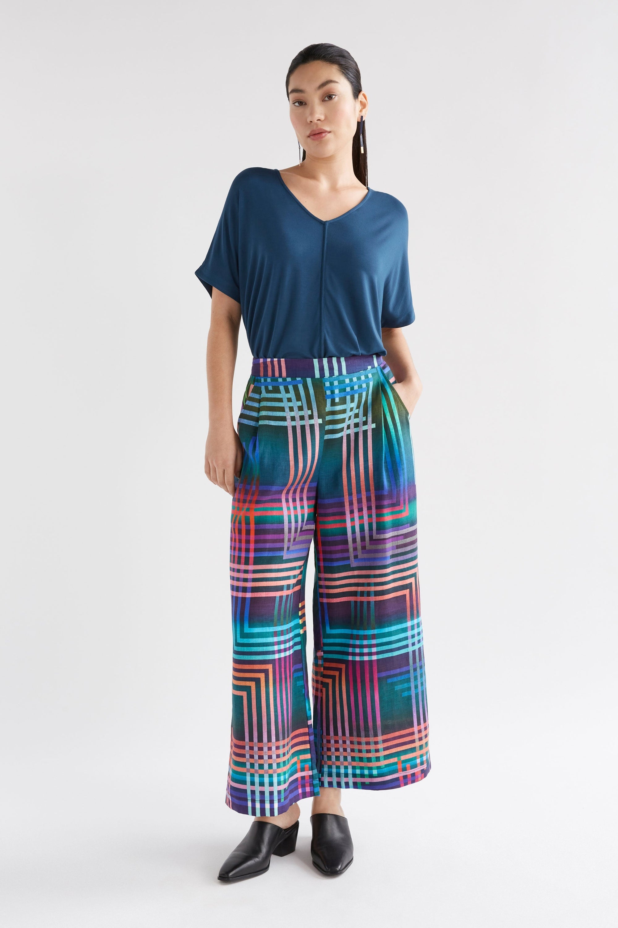 Ilona Navy Ligheten Print Pant