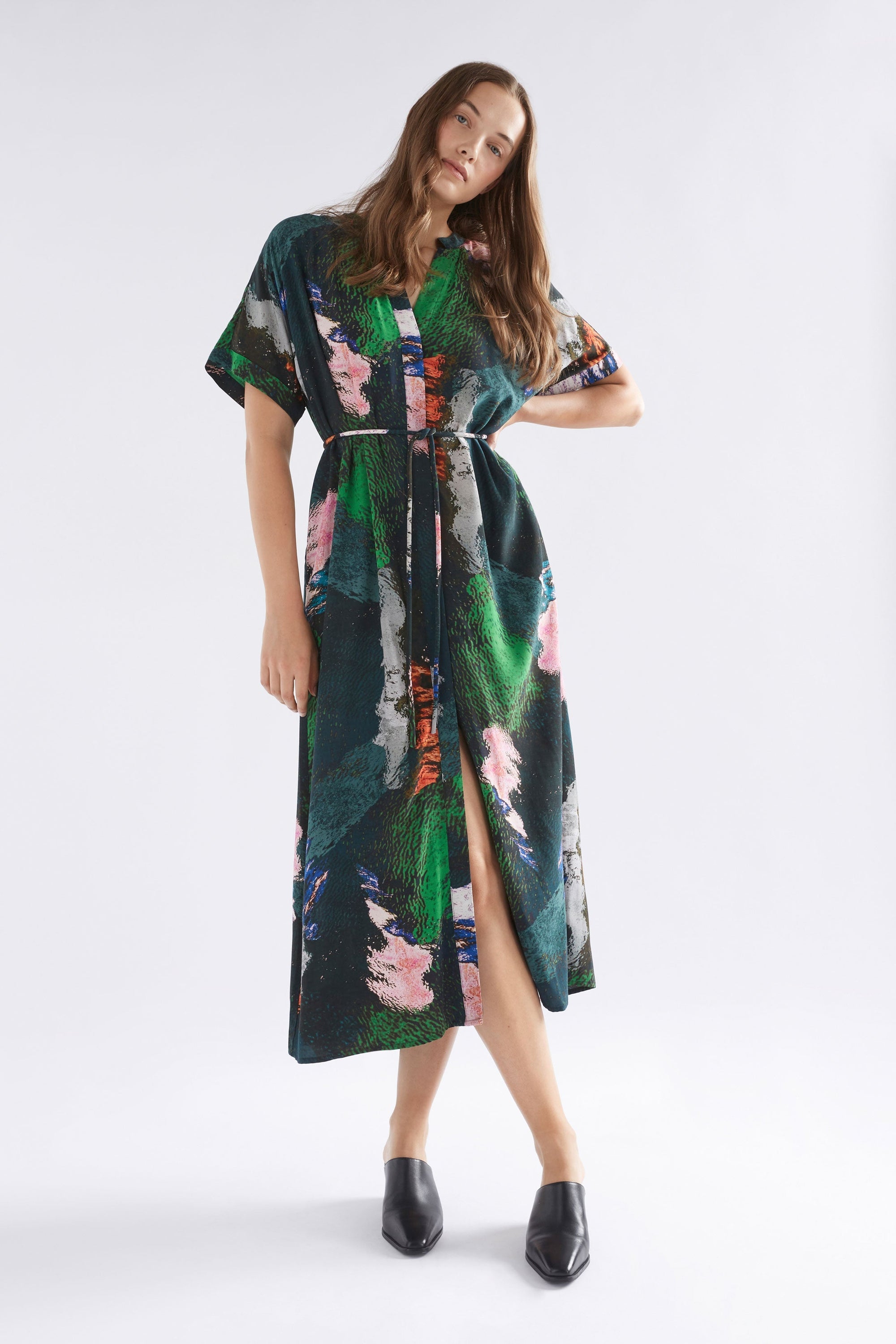 Malo Shirt Dress | Reflections Print