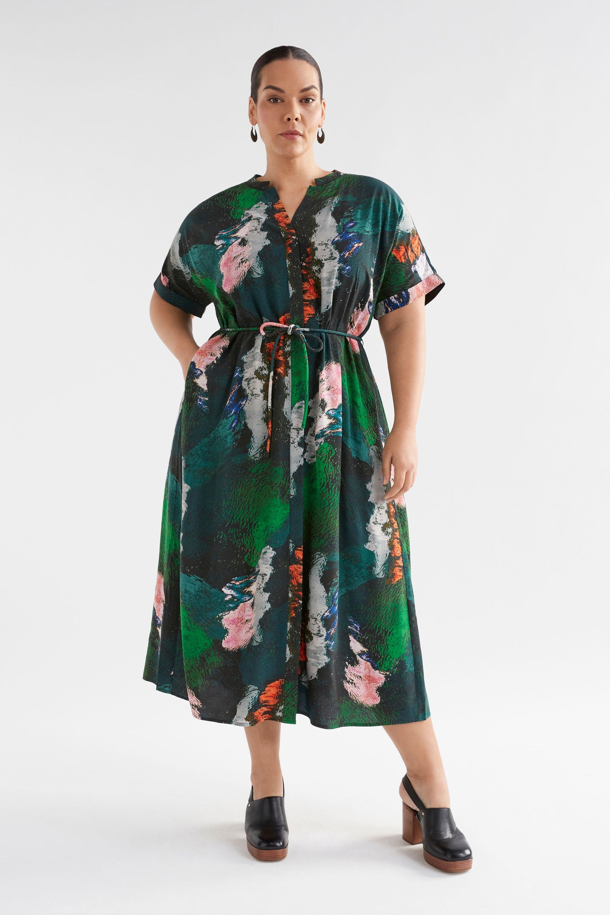 Malo Shirt Dress | Reflections Print