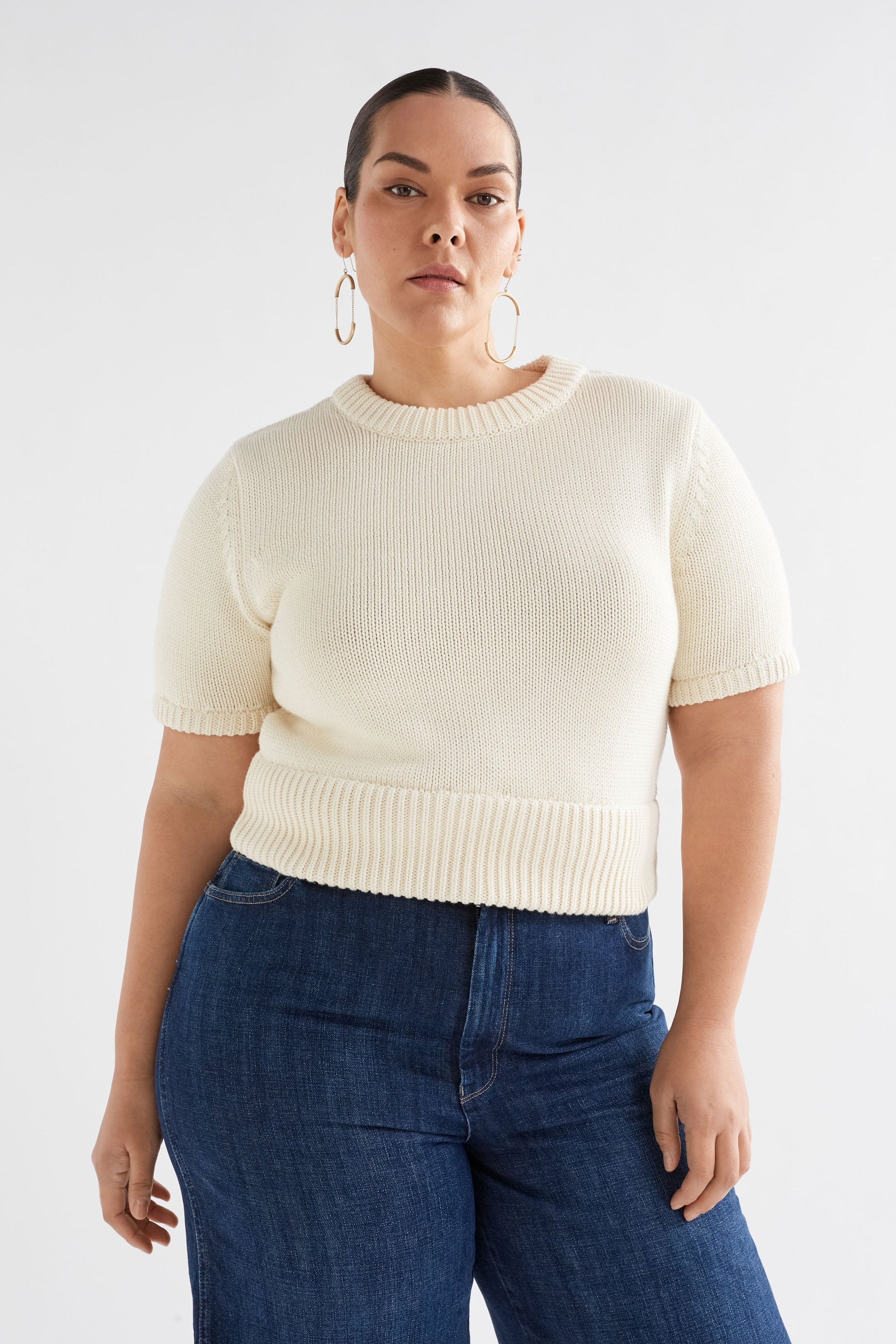 Luft Knit Top | White