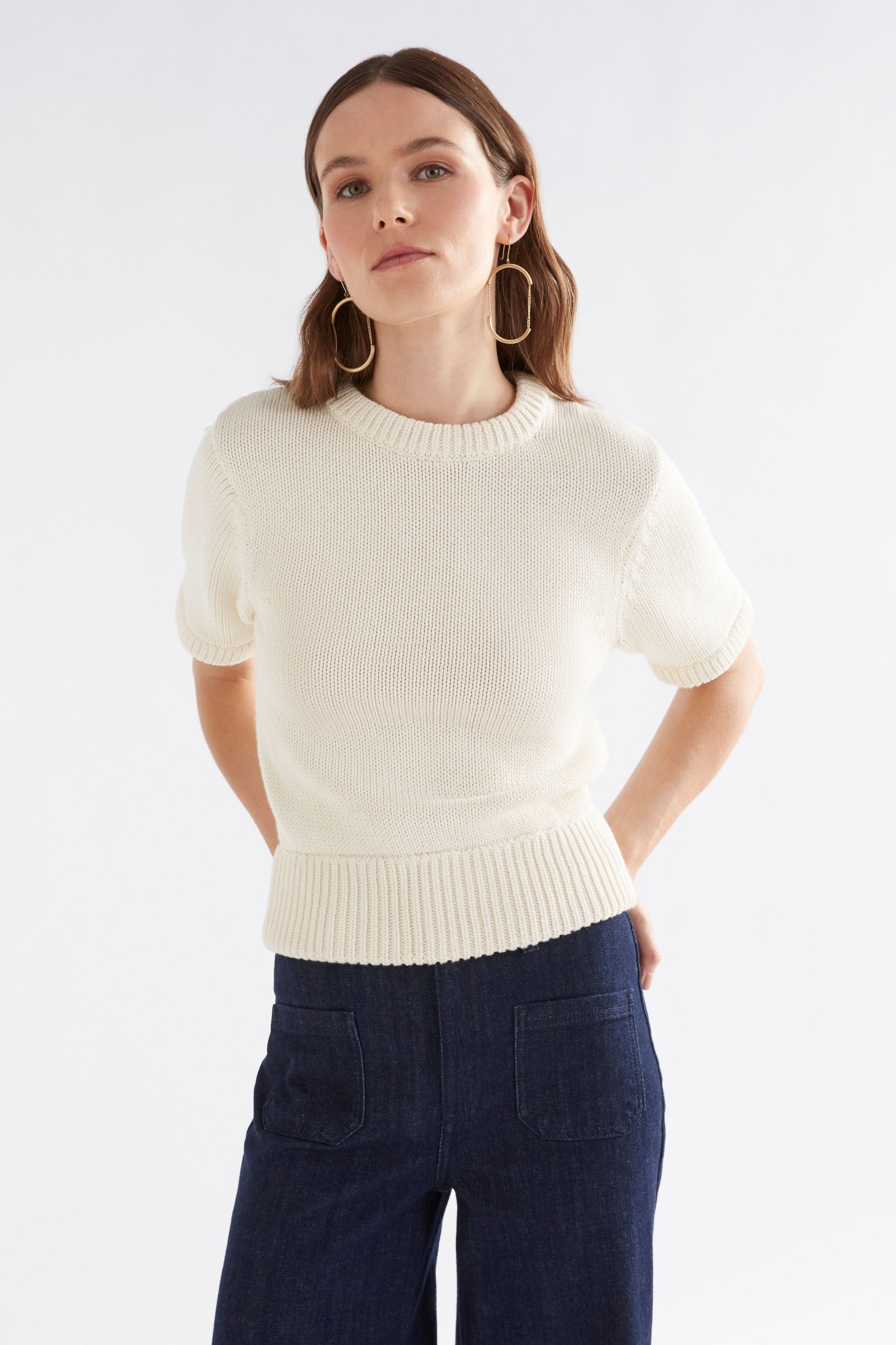 Luft Knit Top | White