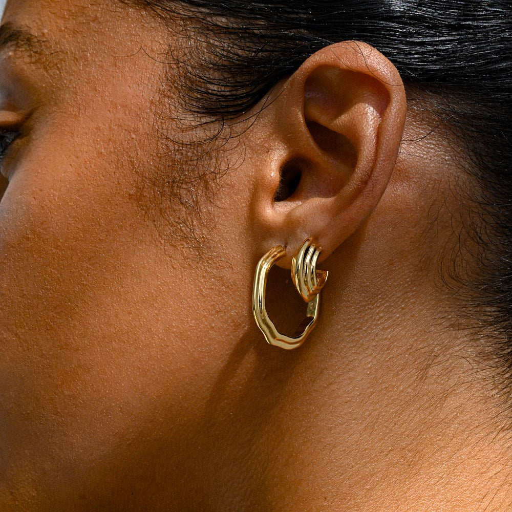 Contour Hoop Earring