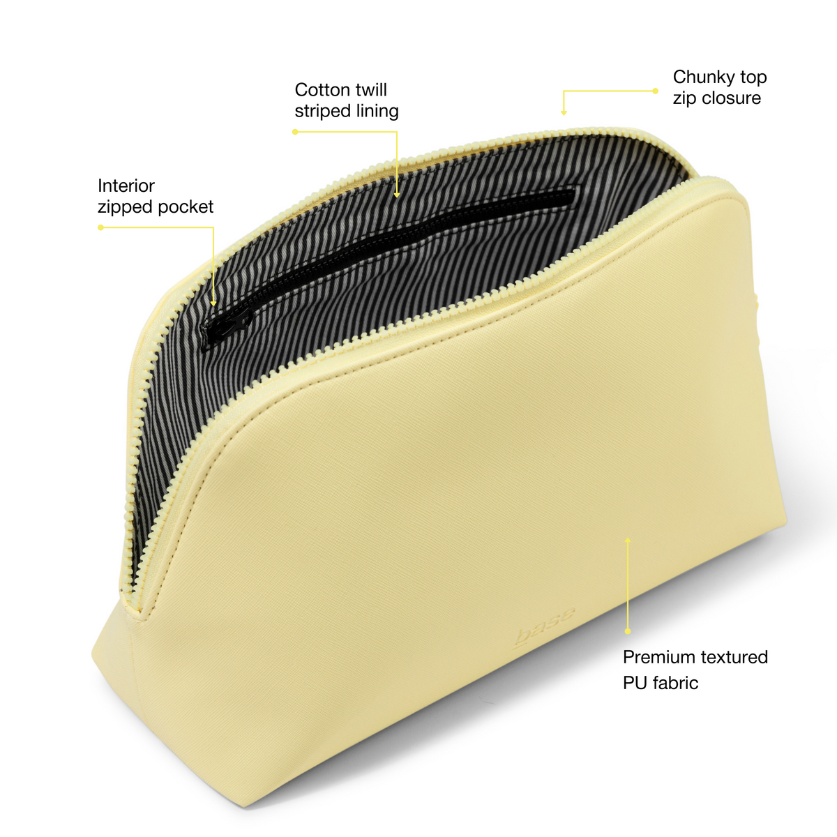 Flint Cosmetic Bag | Lemon