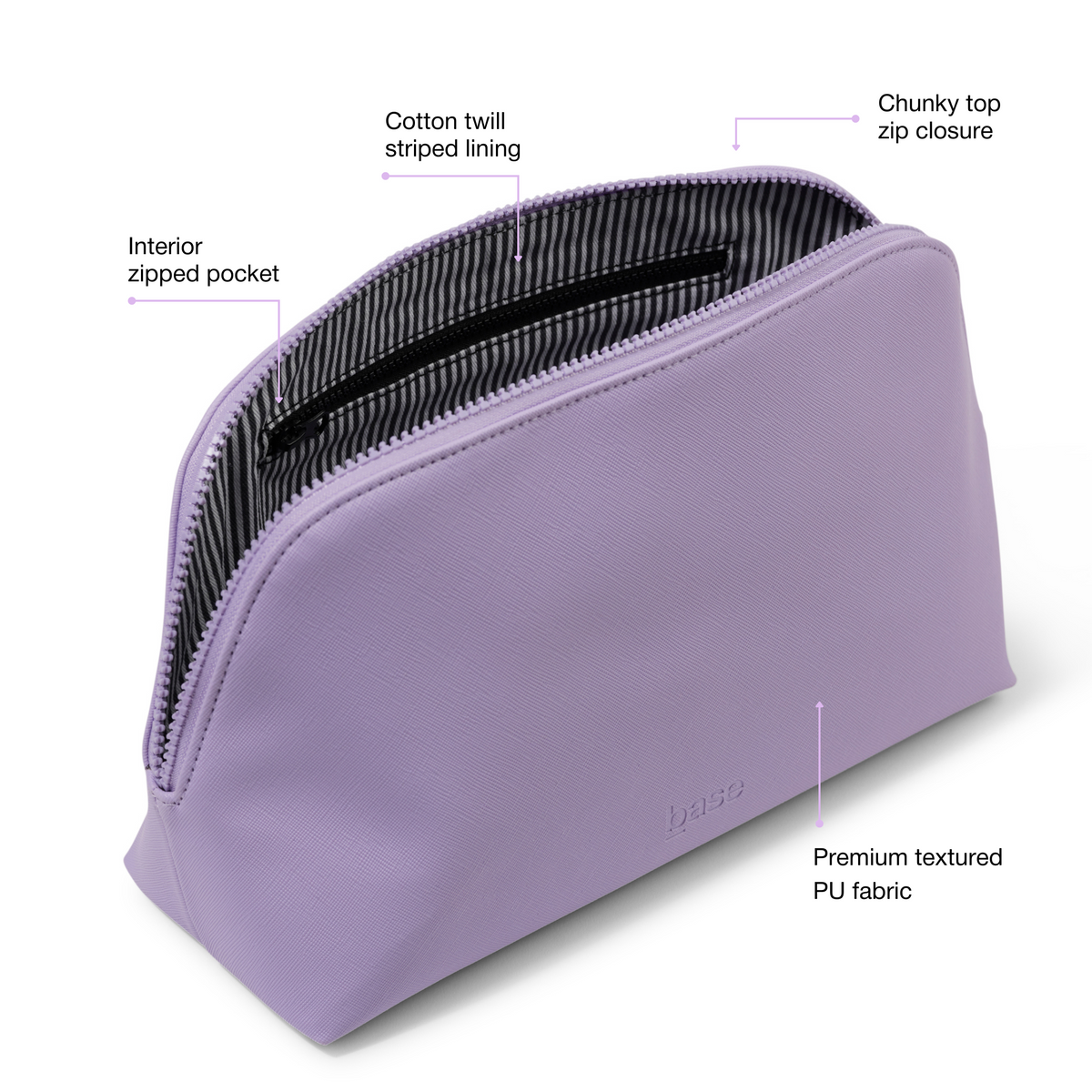 Flint Cosmetic Bag | Lilac